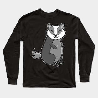 Cute Badger Long Sleeve T-Shirt